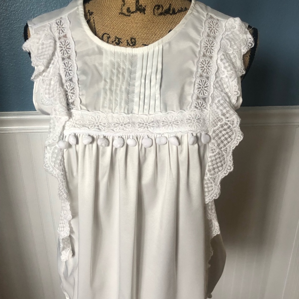 Brand new white boutique shirt